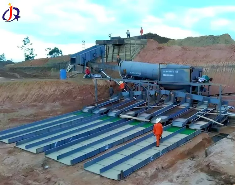 Alluvial River Gold Vibrating Sluice Chute